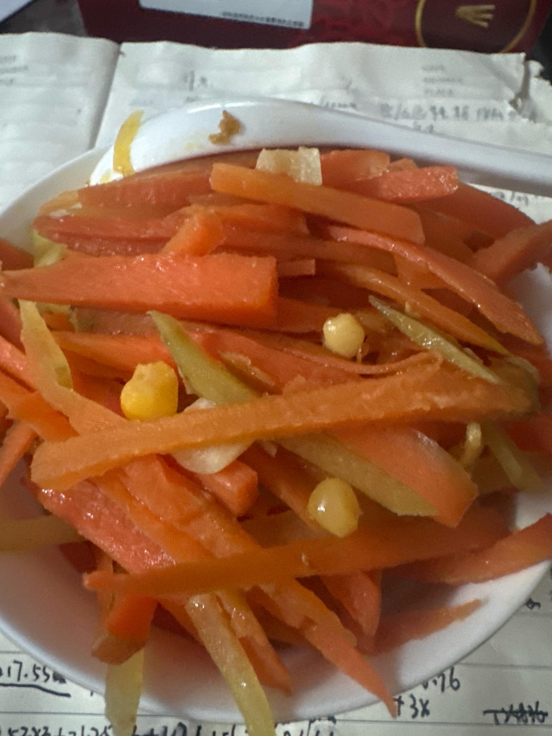 青椒胡萝卜炒鸡蛋