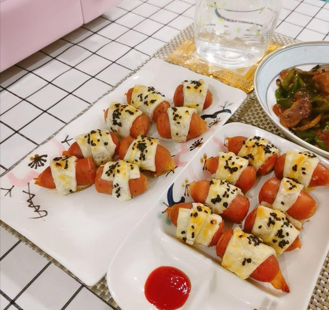 香酥香肠卷