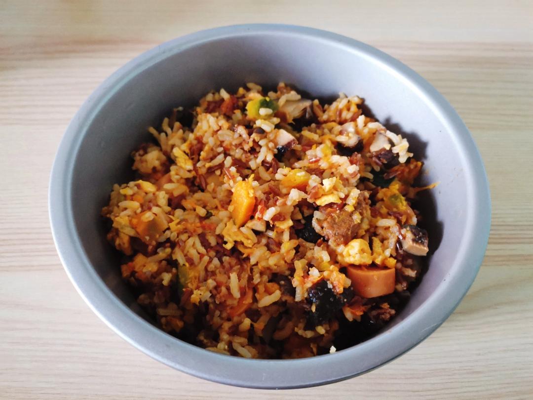美味到不行的南瓜饭