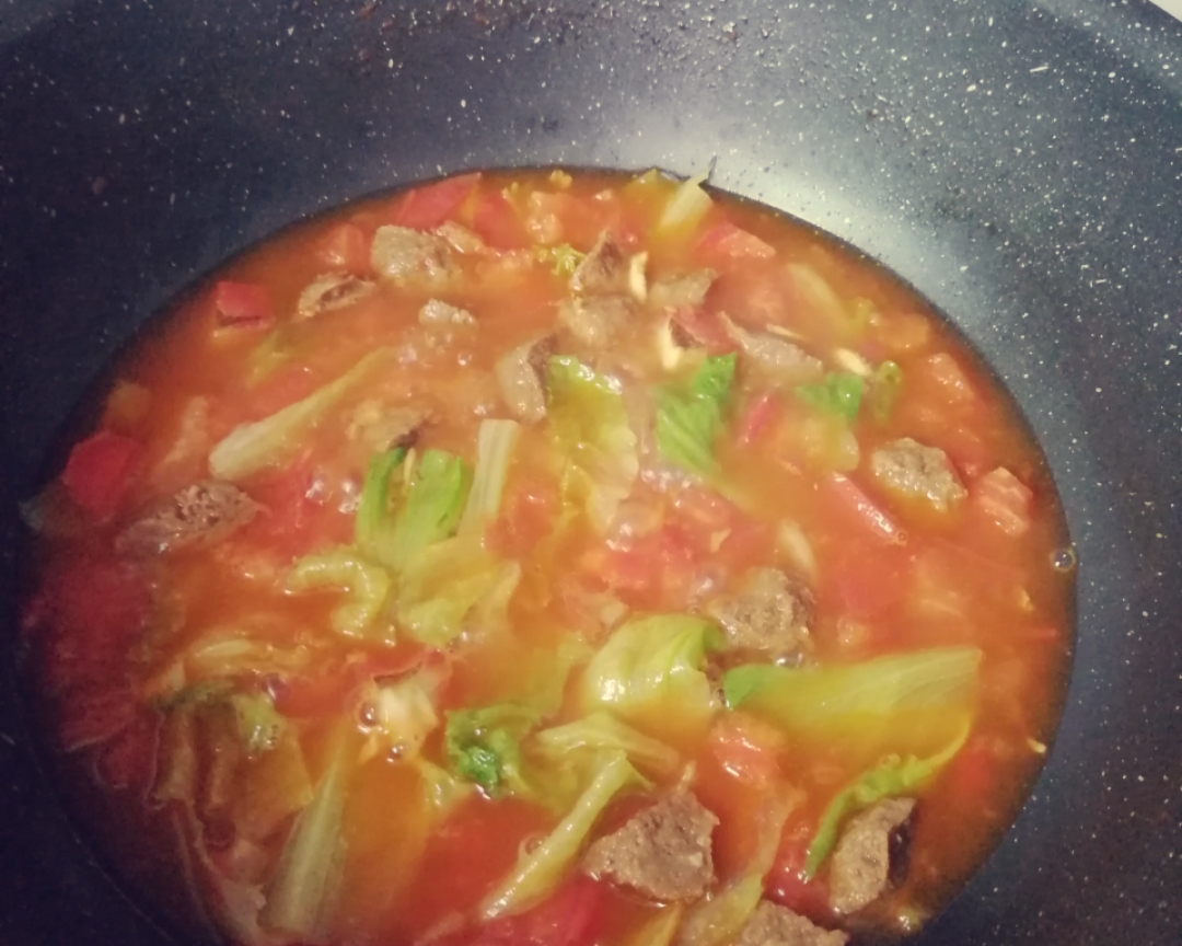 番茄牛肉丸子汤的做法
