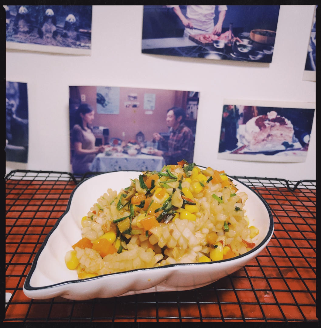 杂蔬虾仁鱿鱼花