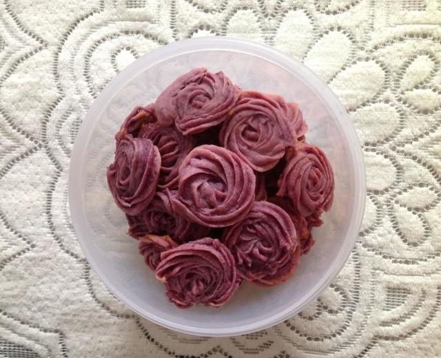 紫薯玫瑰曲奇的做法