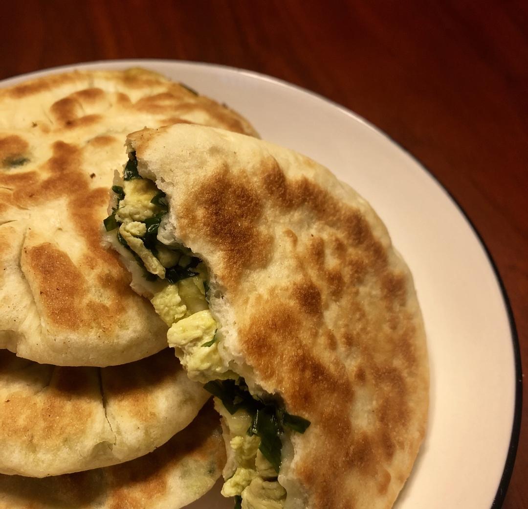 发面韭菜饼