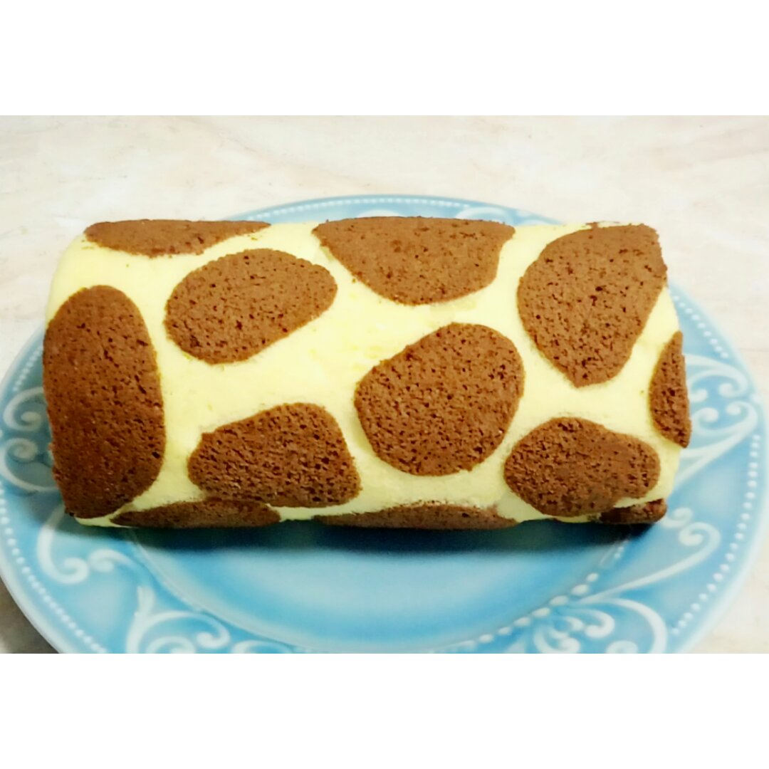 超萌长颈鹿蛋糕卷