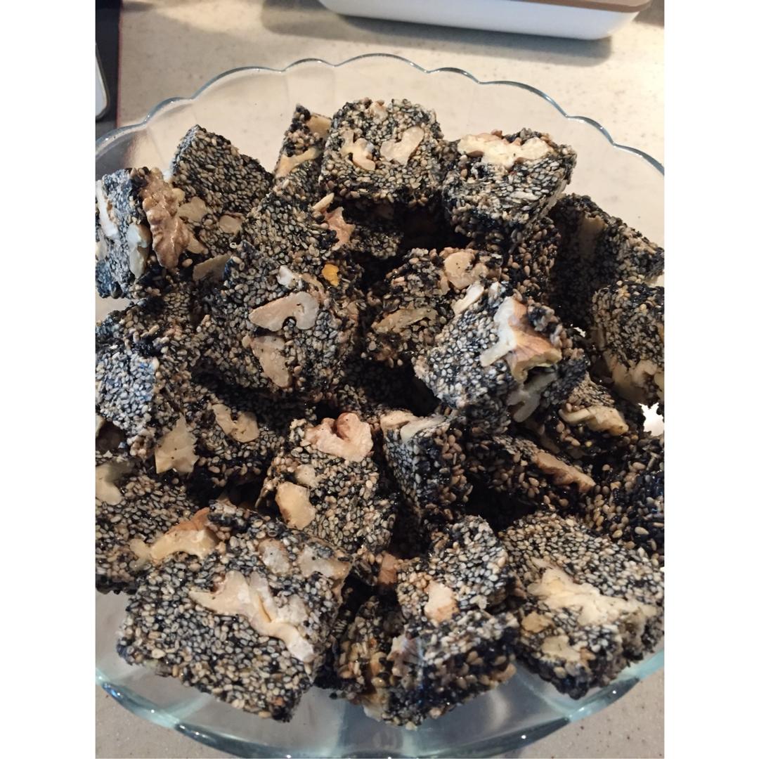 黑芝麻核桃糖