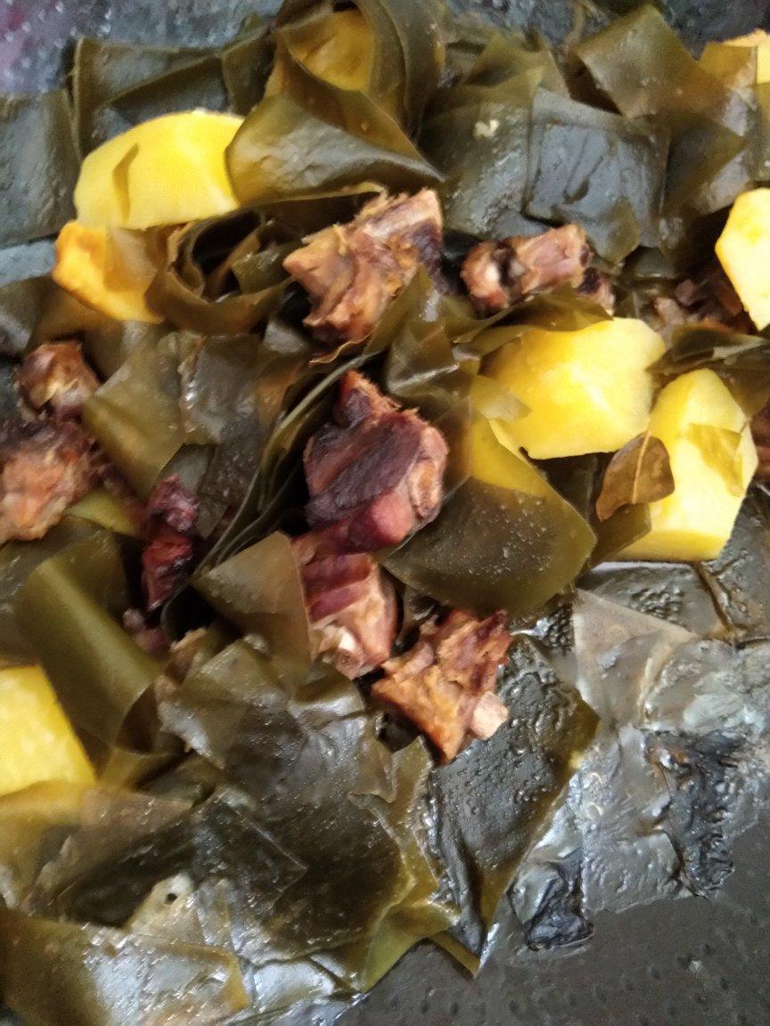 烧土豆海带