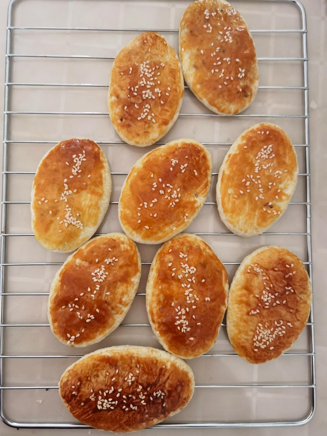 酥的掉渣椒盐牛舌饼