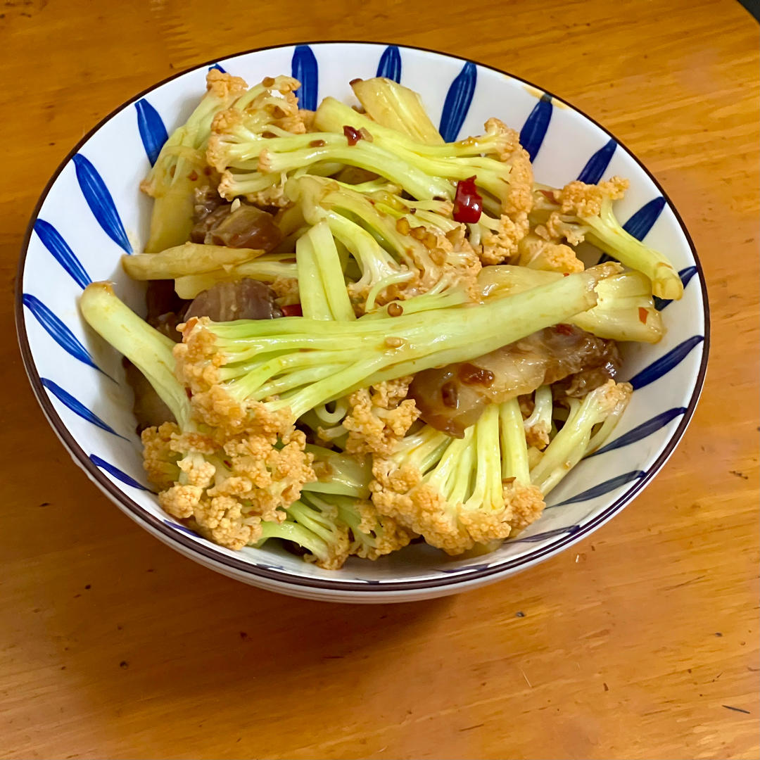 干锅花菜这么炒比饭店的还好吃