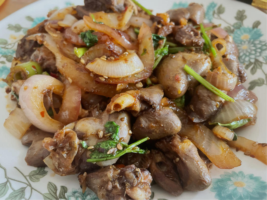 爆炒鸡心