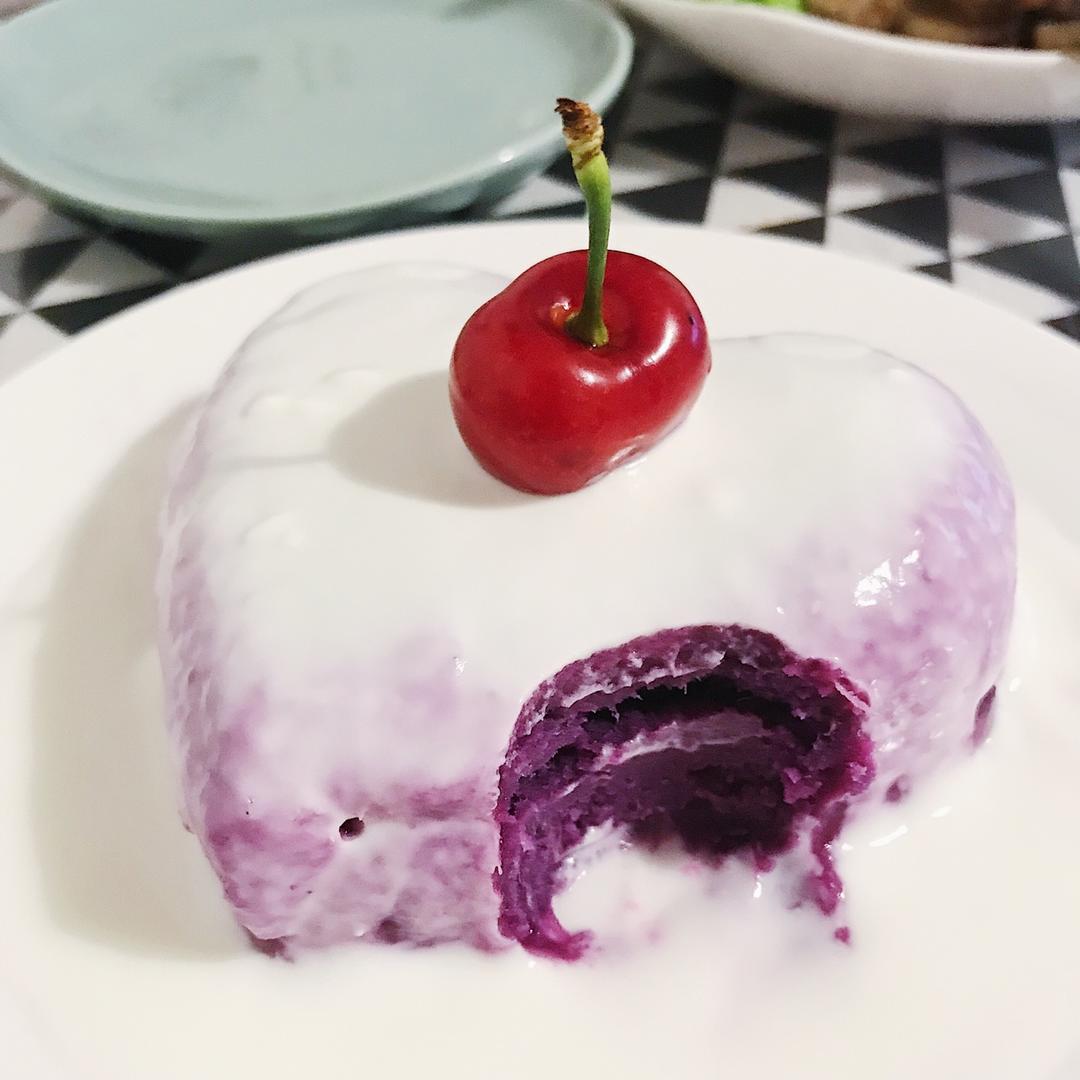 酸奶紫薯泥
