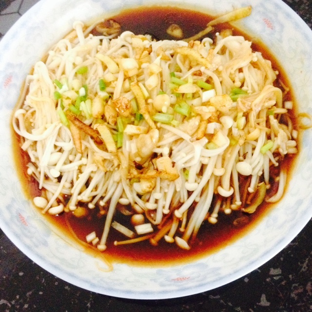 白灼金针菇