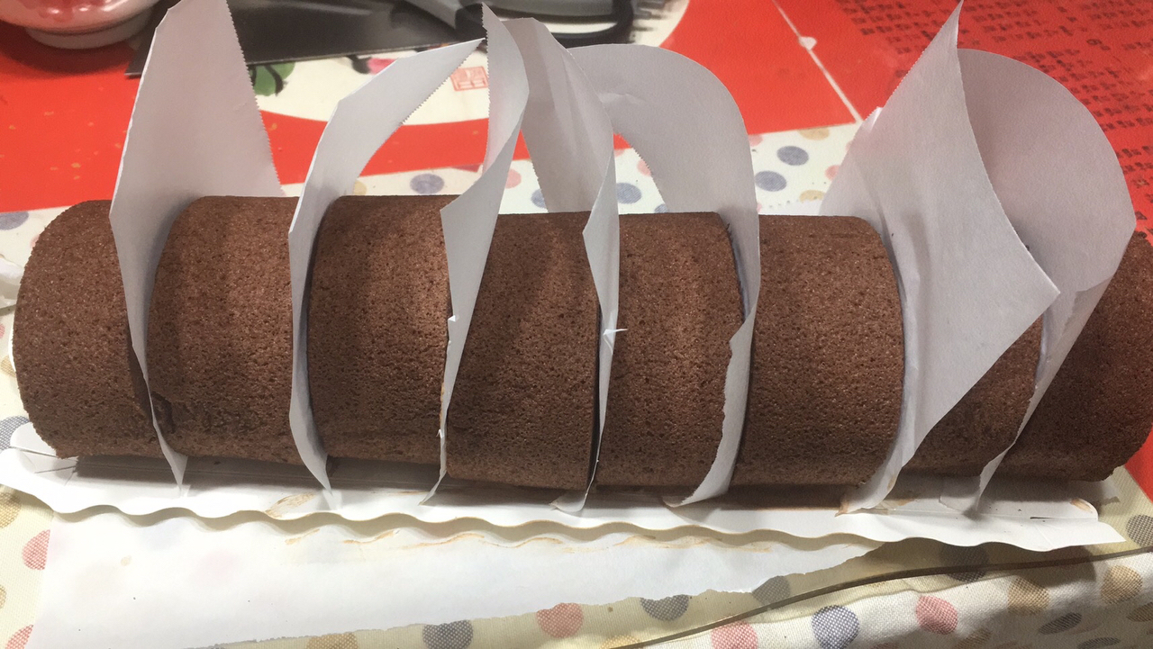 可可蛋糕卷🍰巧克力香缇奶油夹心