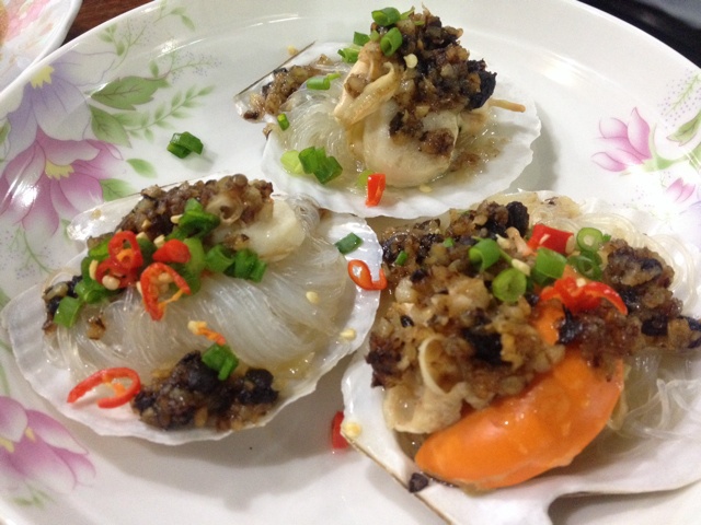 蒜蓉粉丝蒸扇贝