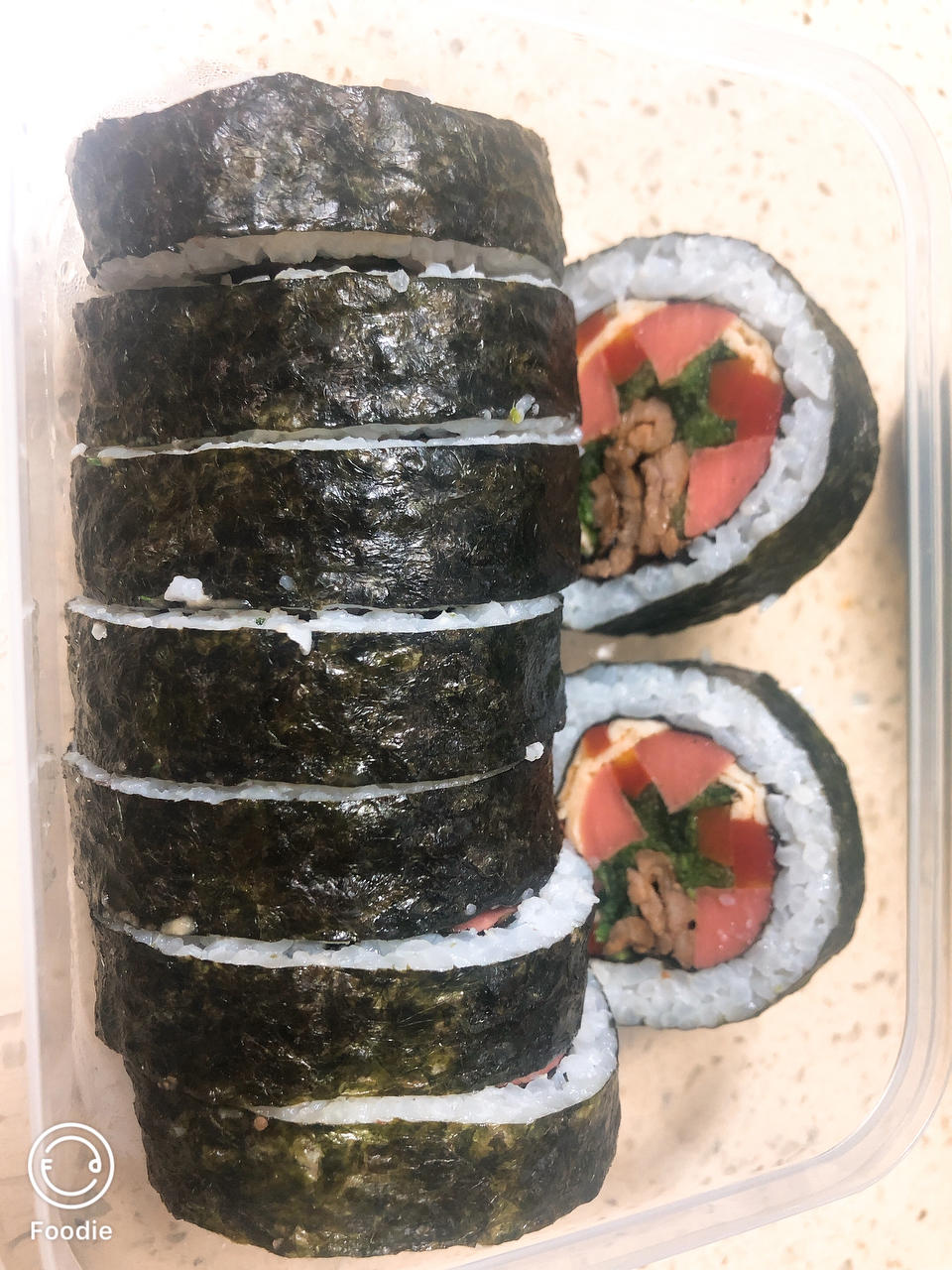 高颜值的紫菜包饭