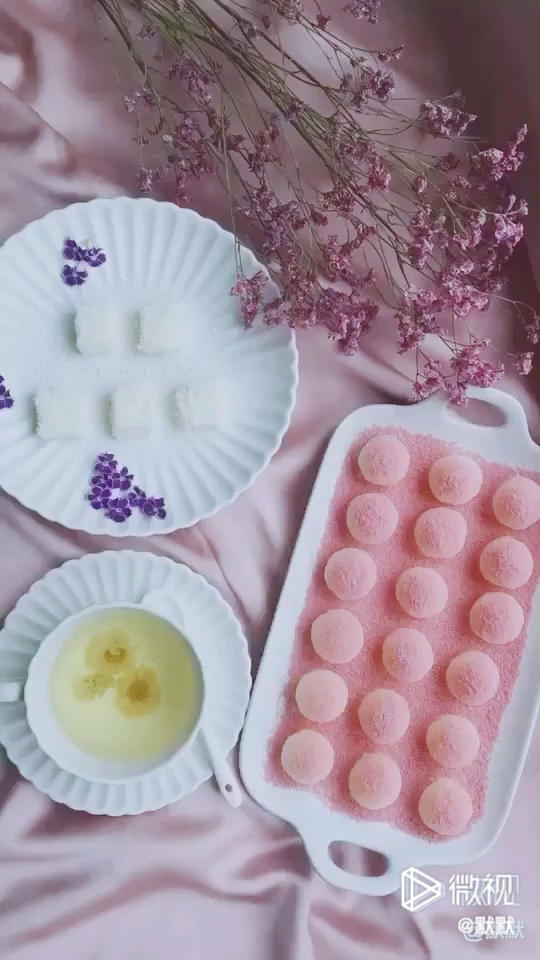 用美食留住春意，樱花酸奶球，Q弹有嚼劲