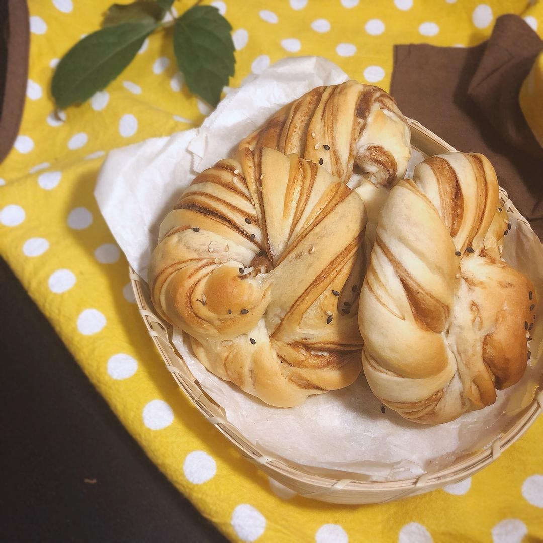 温柔的“中种奶油红豆面包”