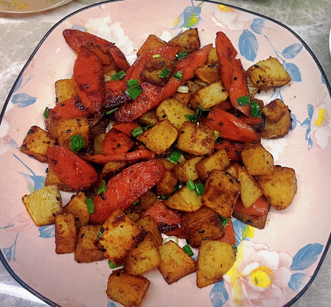 孜然土豆火腿丁