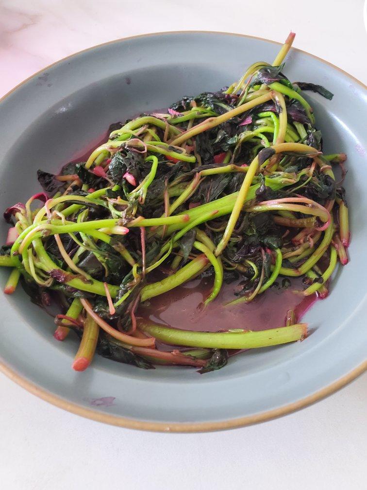 清炒红苋菜（简单菜也有窍门，一看就明白）