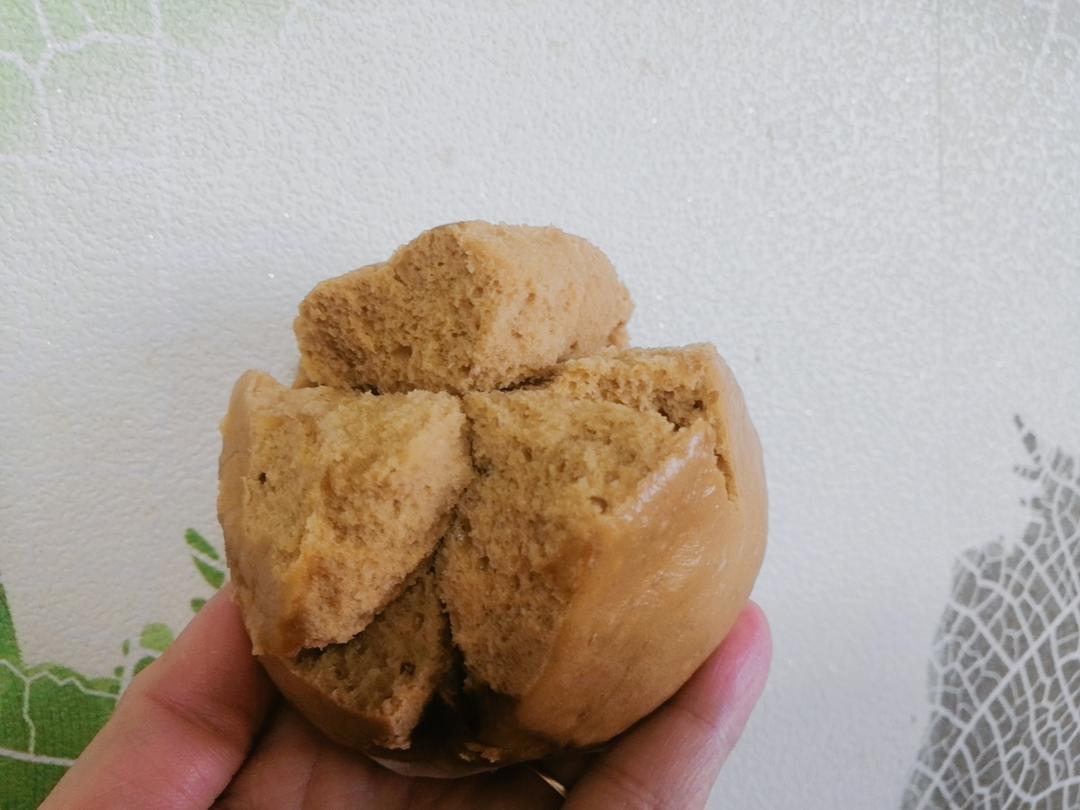妥妥的红糖开花馒头