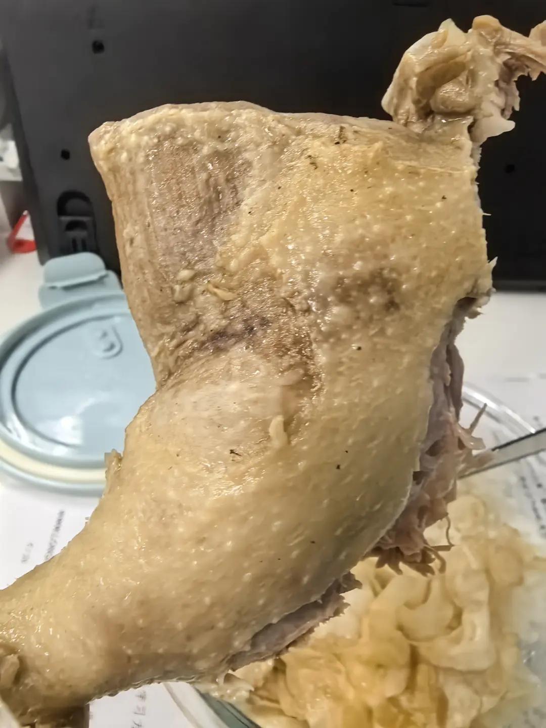 首次成功的盐水鸭腿
