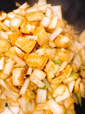 超下饭的白菜豆腐炖粉条的做法 步骤3