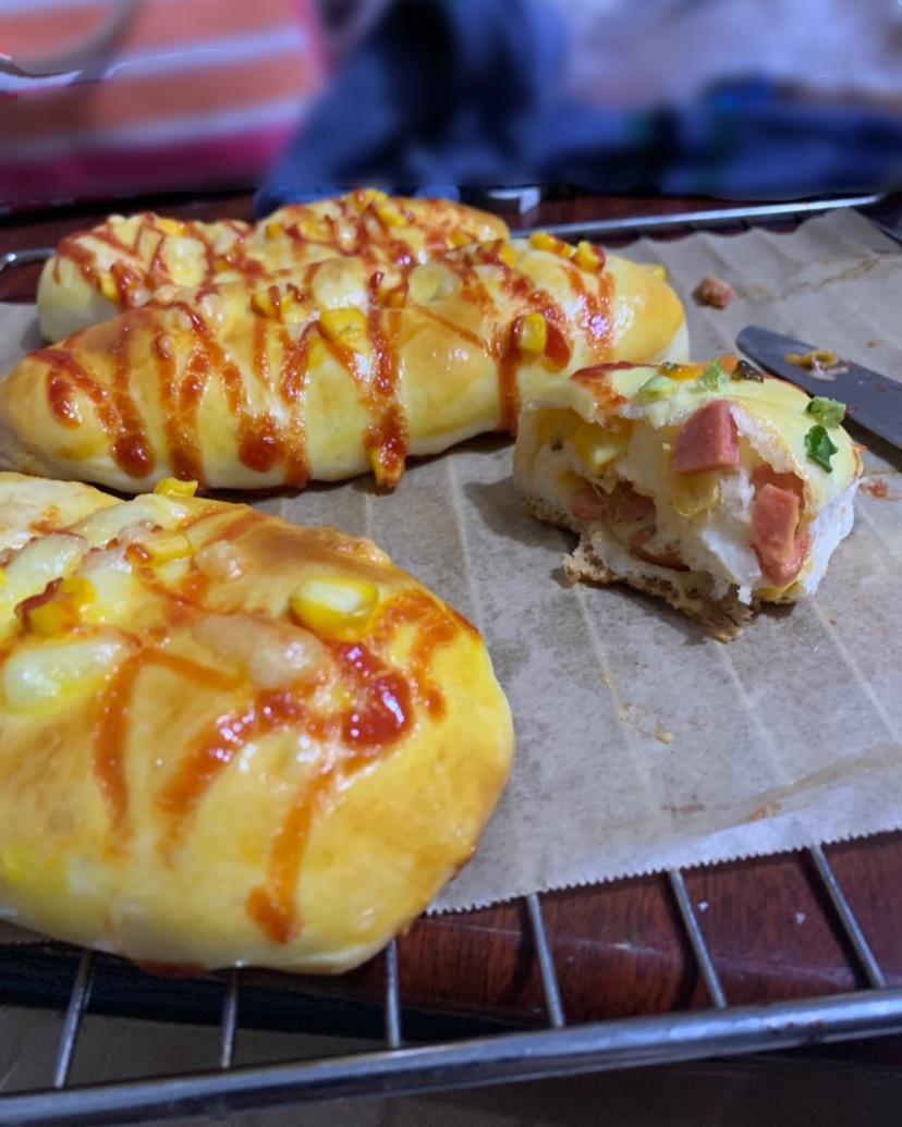 香葱火腿肉松面包