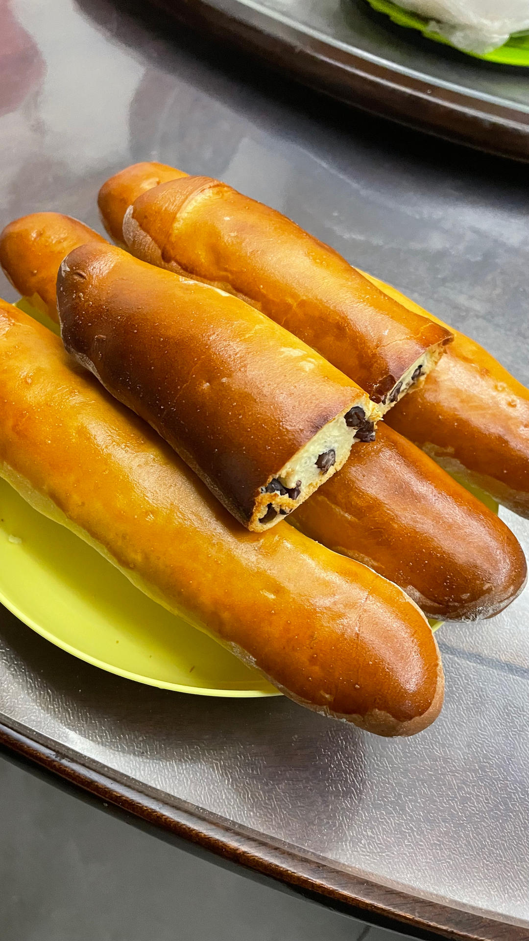 红豆小奶棒面包