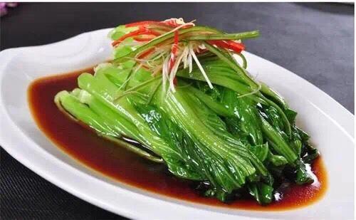 白灼芥菜的做法