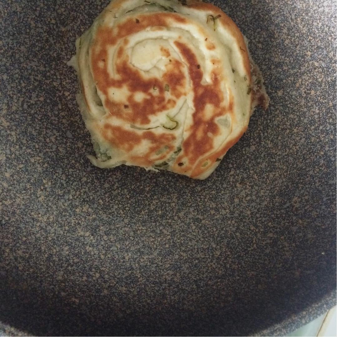 发面葱油千层饼