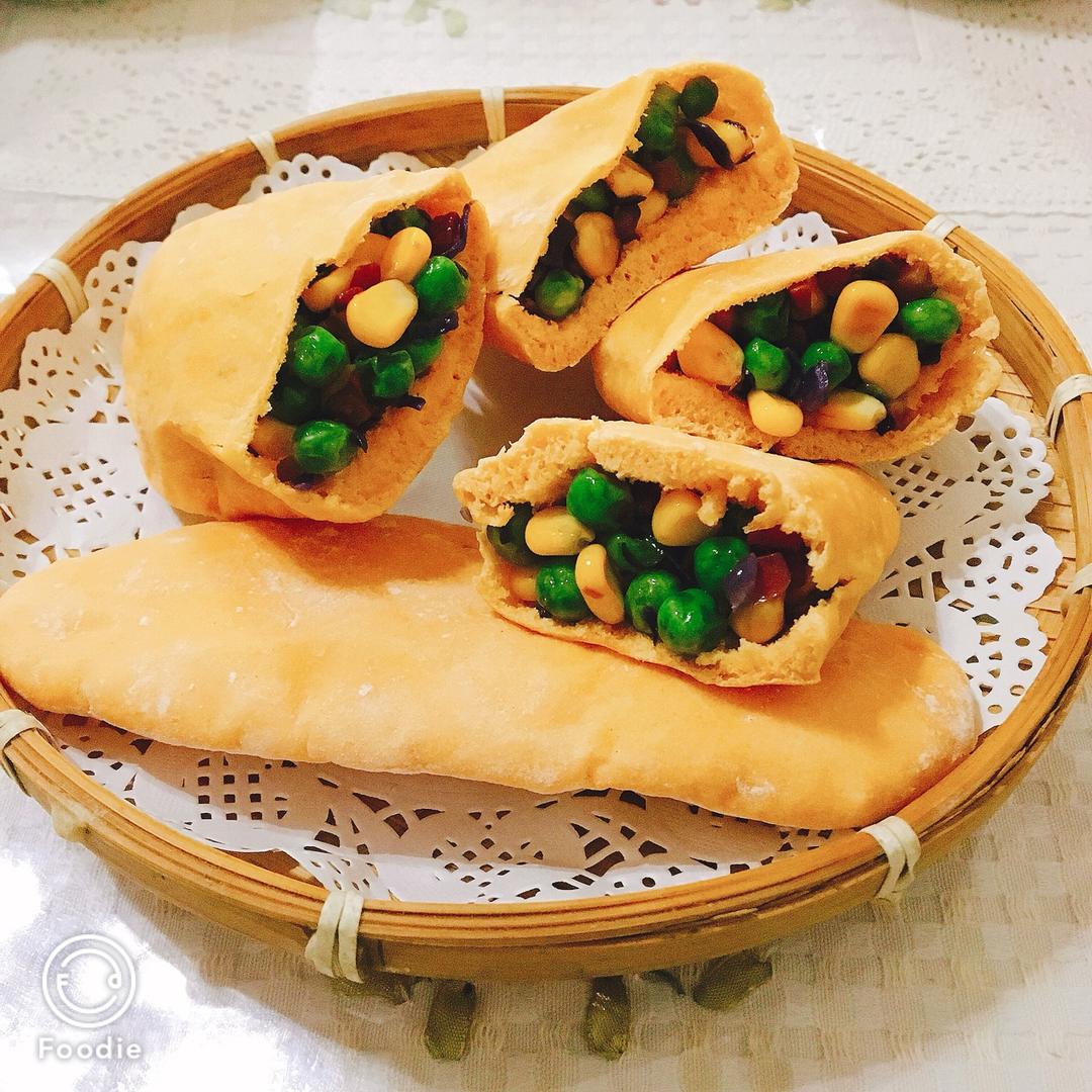 成妈厨房做的五彩口袋饼