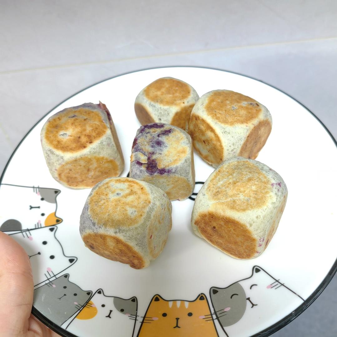 网红爆浆紫薯仙豆糕(低卡版)超长拉丝