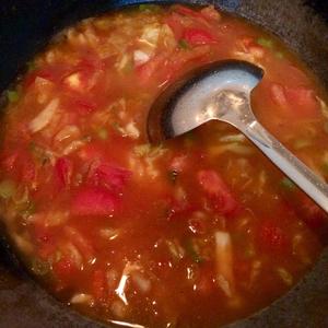 酸汤面之——番茄酸菜面（泡菜）的做法 步骤2