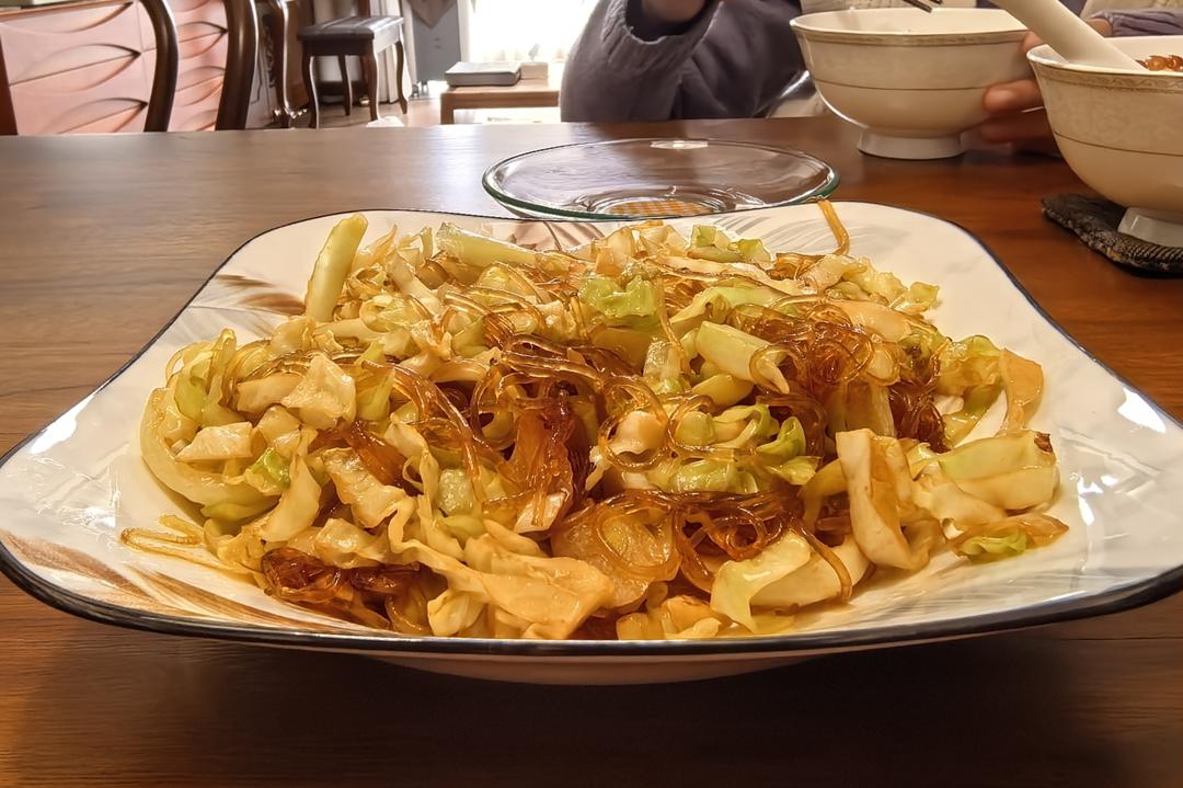 成功率百分之百的包菜炒粉丝