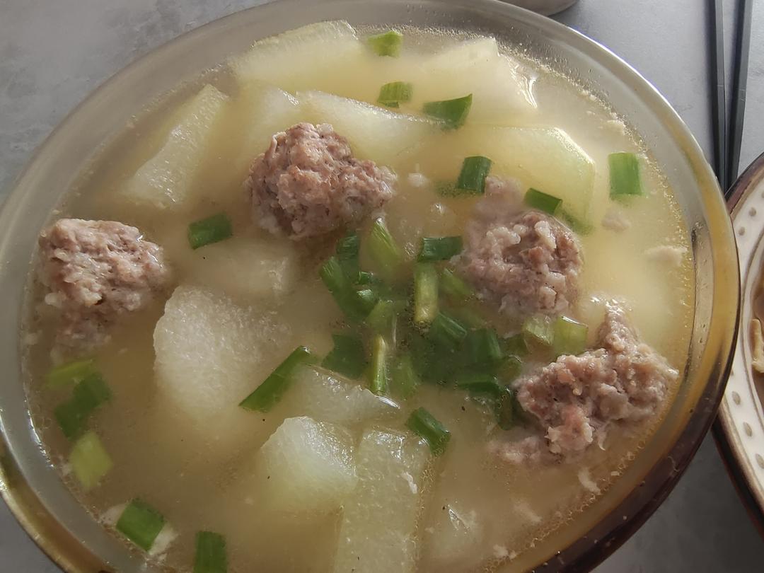 不用油不开油锅【冬瓜肉圆汤】