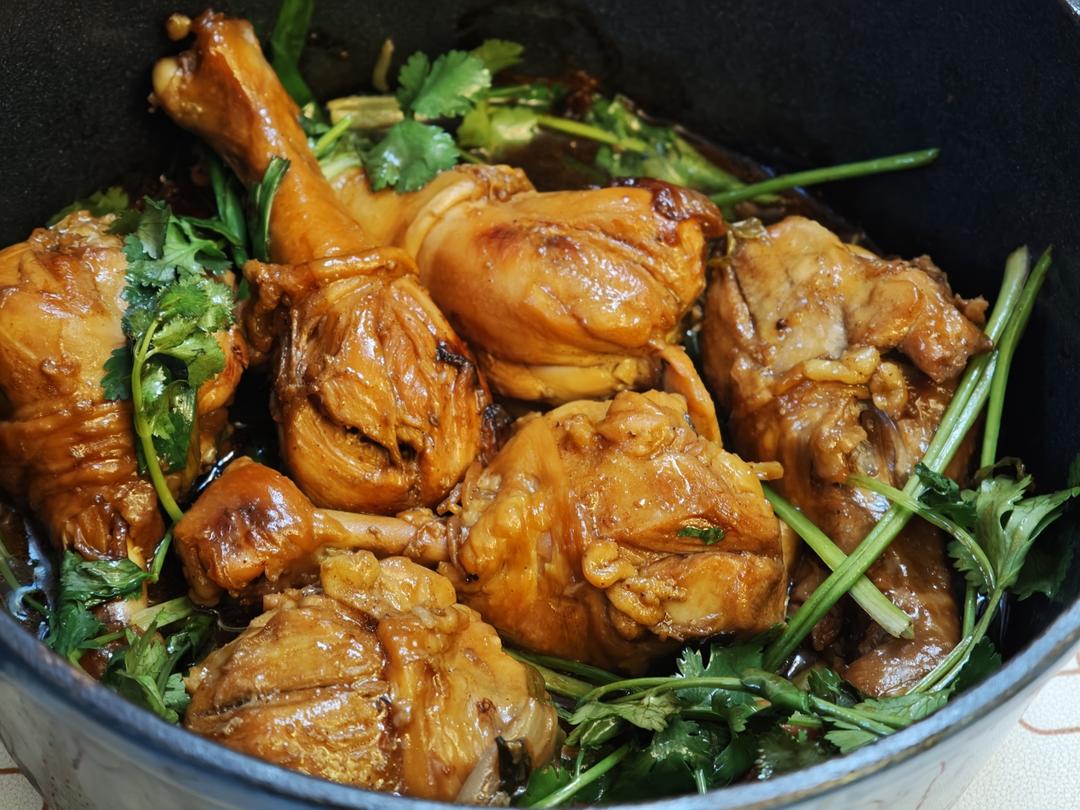 铸铁锅无水葱油鸡