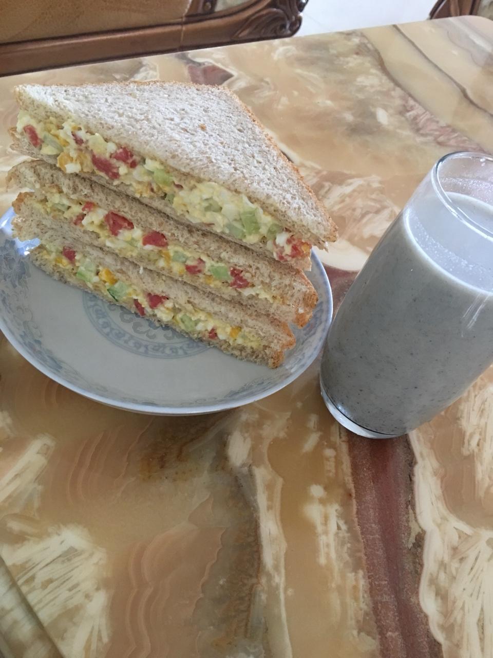 快手美味鸡蛋三明治