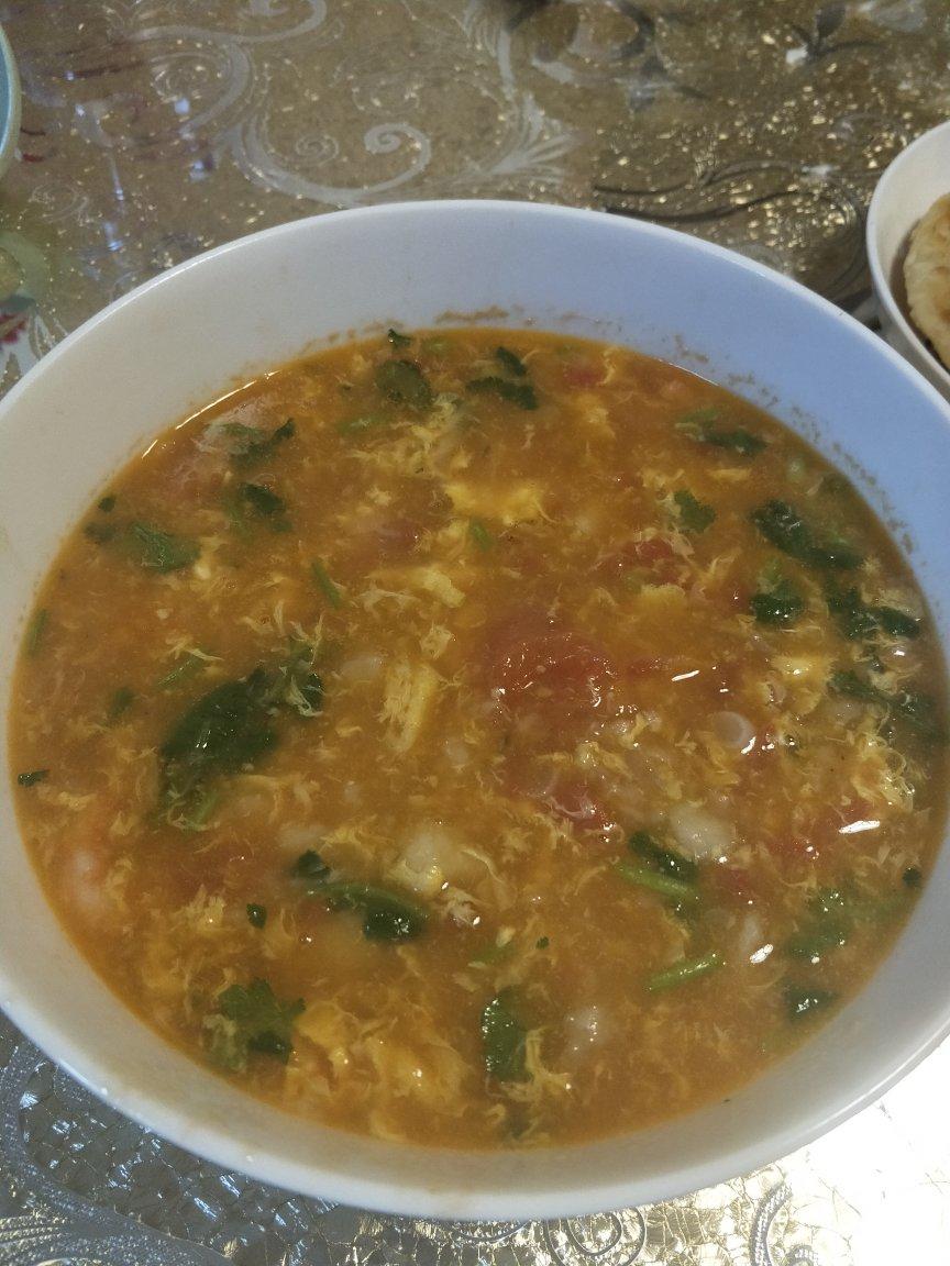 西红柿鸡蛋疙瘩汤