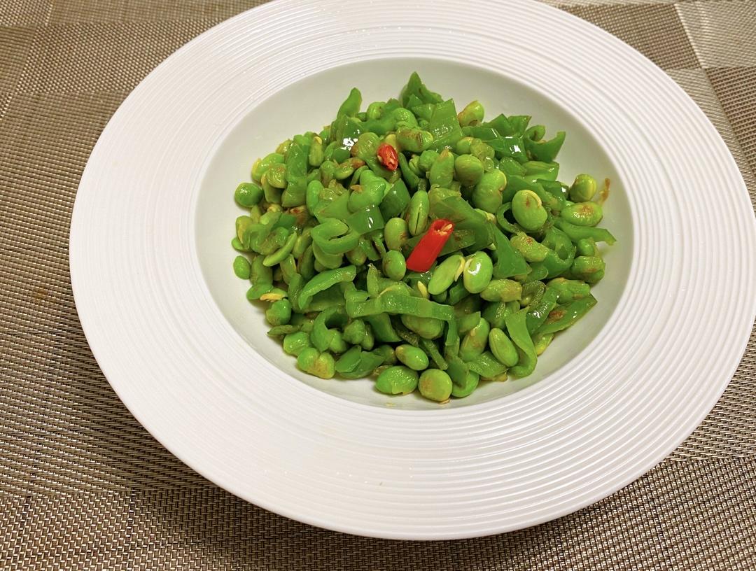 青椒毛豆米