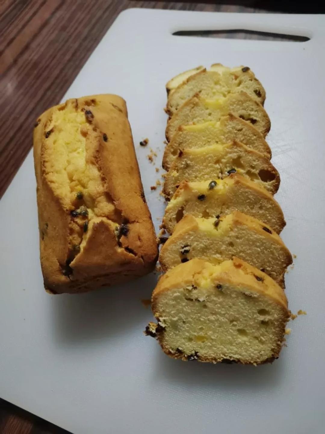 轻盈百香果磅蛋糕
