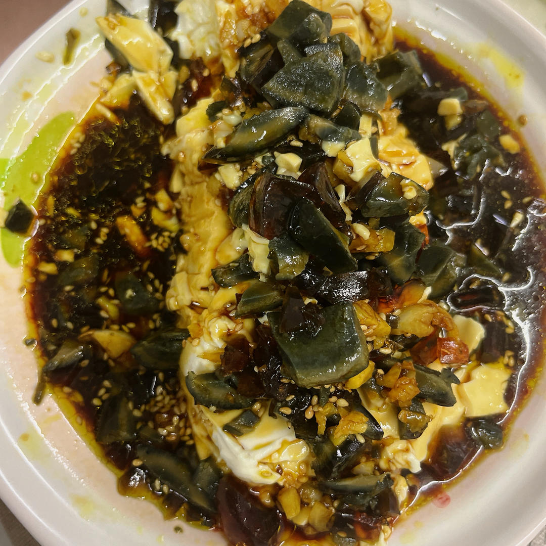 【最佳CP～】凉拌皮蛋豆腐✨