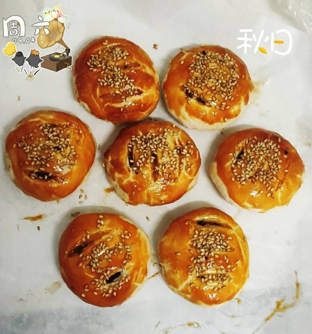 豆沙馅老婆饼（玉米油版）