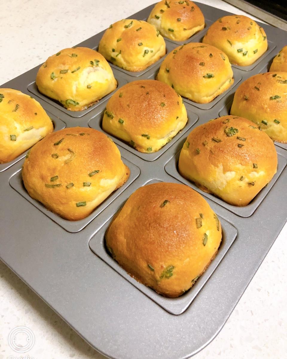 葱香肉松墨西哥面包（波兰种+烫种）