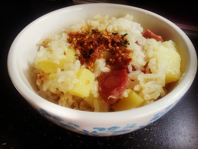 土豆腊味饭
