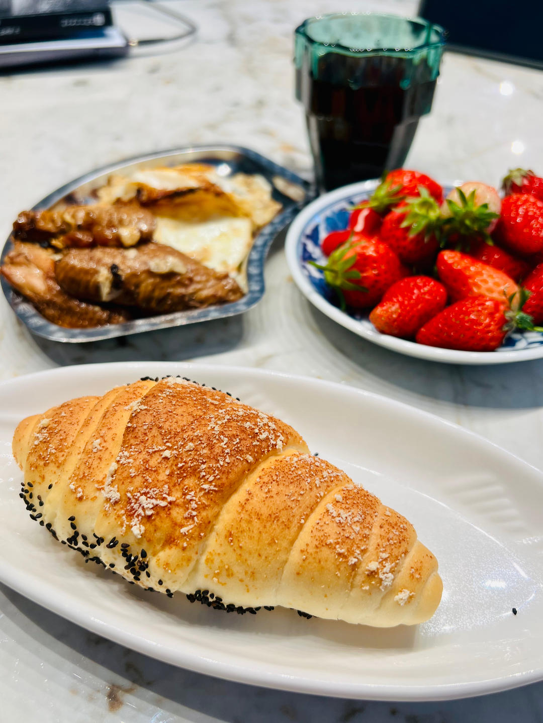 黄金芝士芝麻日式海盐面包卷｜双倍香浓｜咸口