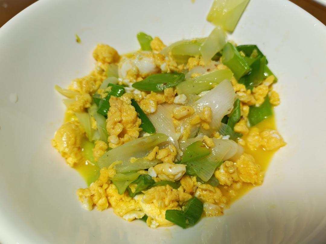 大葱炒鸡蛋