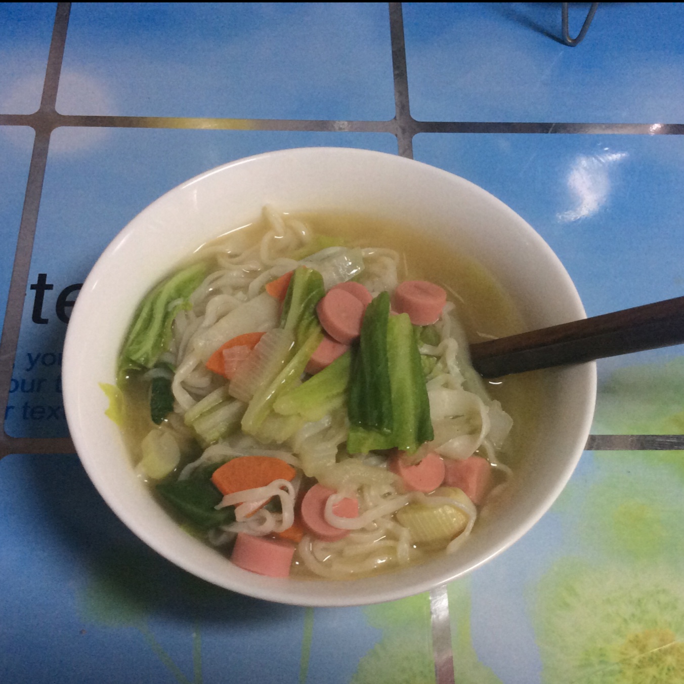 有趣的火腿肠穿面(七岁儿童版)