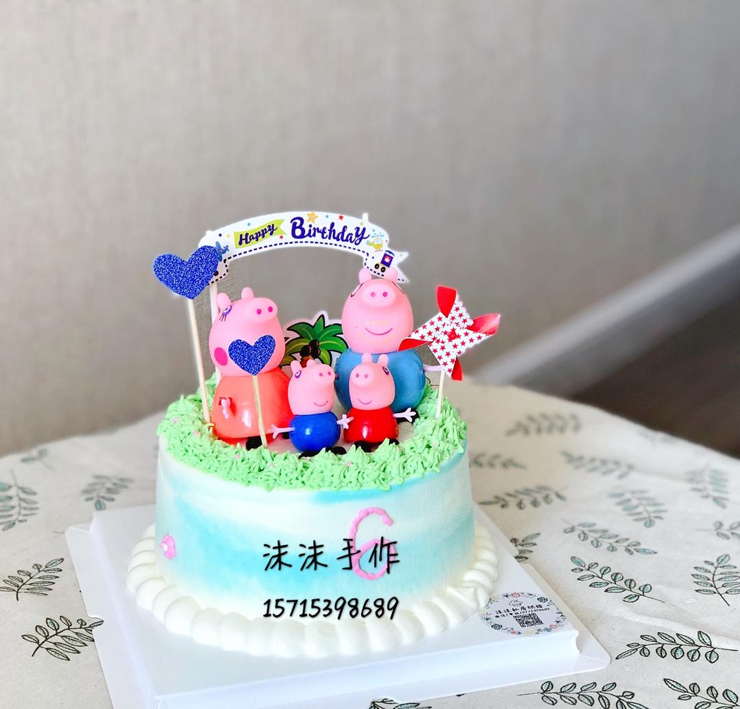 小猪佩奇场景蛋糕