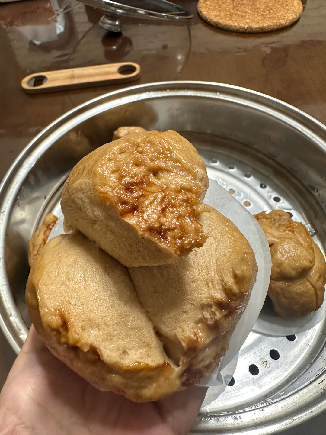 红糖开花馒头