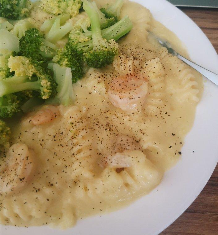⚠️低脂高蛋白🥚奶香浓香    🍝南瓜虾仁意面🍝