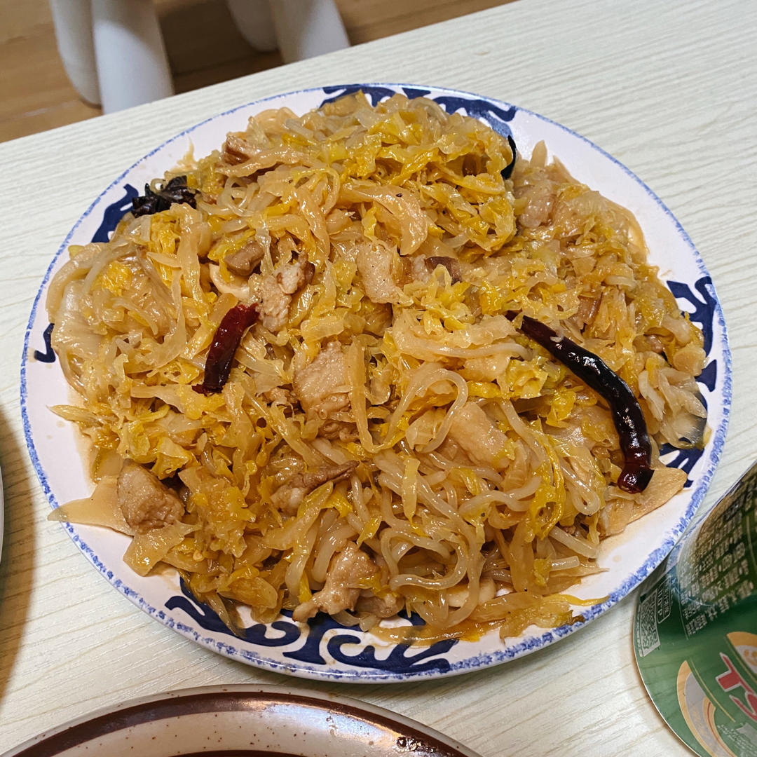 酸菜炒粉条